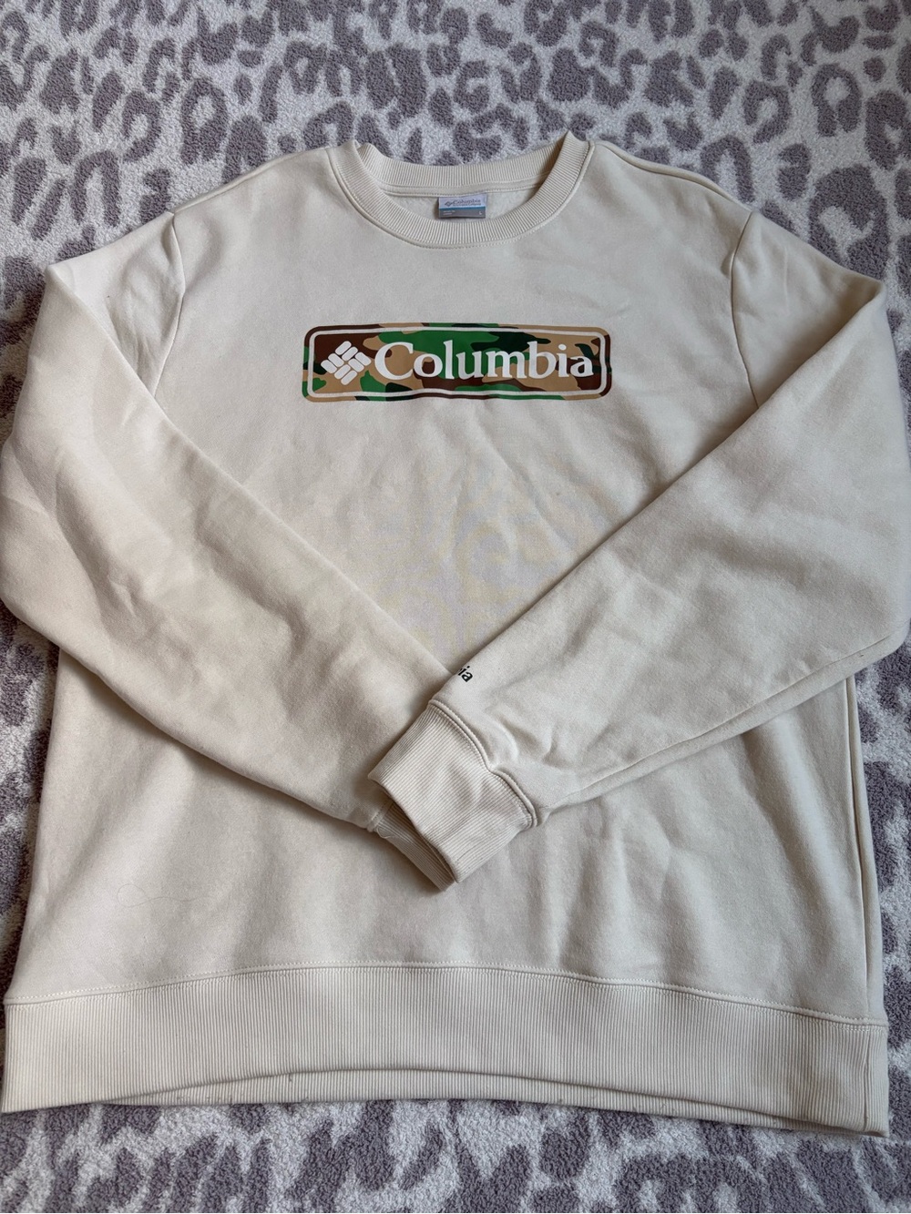 men’s columbia logo crewneck